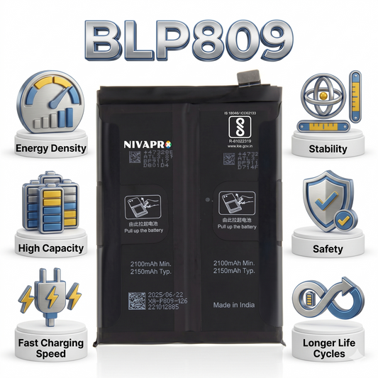 BLP809 Battery for Realme GT Master RMX3363, RMX3360 smartphones 4300mAh Battery with warranty by NIVAPRO
