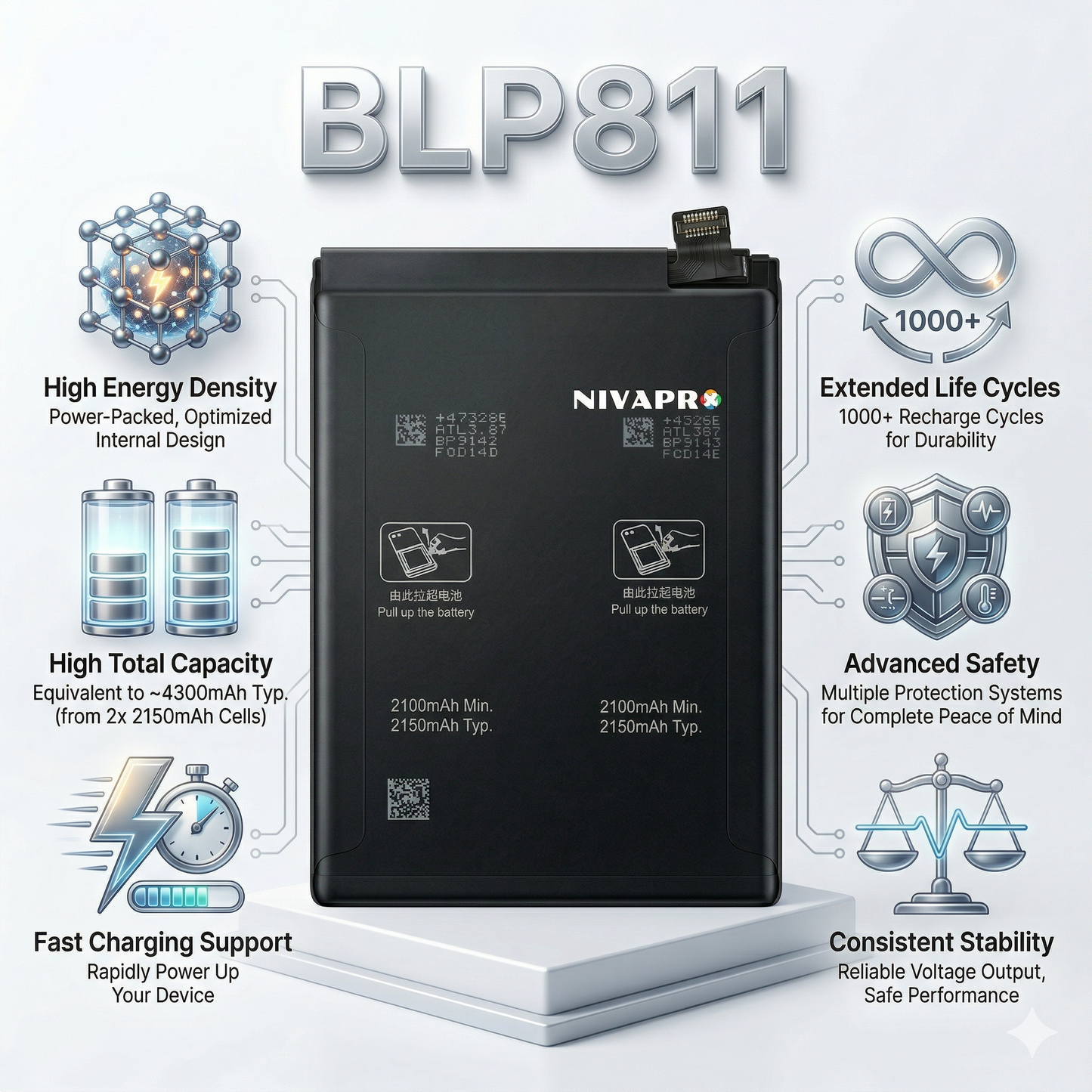 BLP811 for Oppo RENO 4 SE 4300mAh Battery with warranty by NIVAPRO