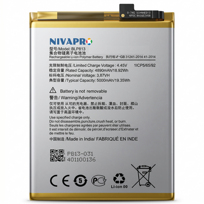 BLP813 Battery for OnePlus Nord N100 smartphones 5000mAh Battery with warranty by NIVAPRO