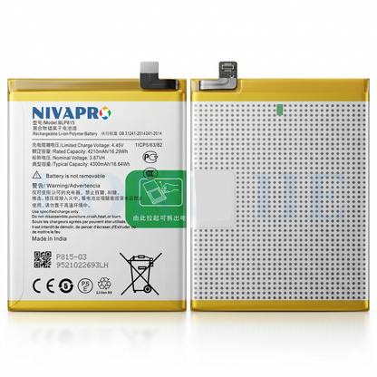 BLP815 Battery for Oppo A15 / A3s /A15 2020 /A15S smartphones 4300mAh Battery with warranty by NIVAPRO