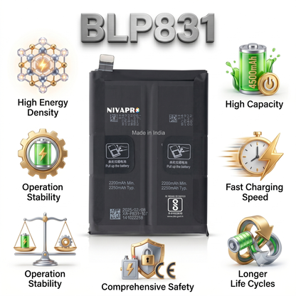 BLP831 Battery for Oppo Find X3 Pro smartphones 4500mAh Battery with warranty by NIVAPRO