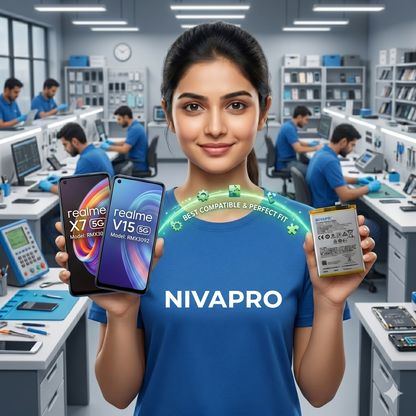 BLP833 Battery for Realme X7 5G and Realme V15 5G smartphones 4310mAh Battery with warranty by NIVAPRO