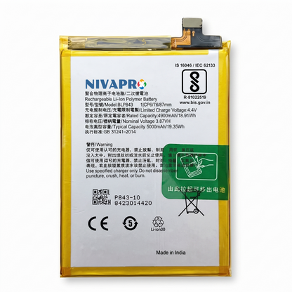 BLP843 Battery For OPPO K7x 5G smartphone  5000mAh Battery with warranty by NIVAPRO