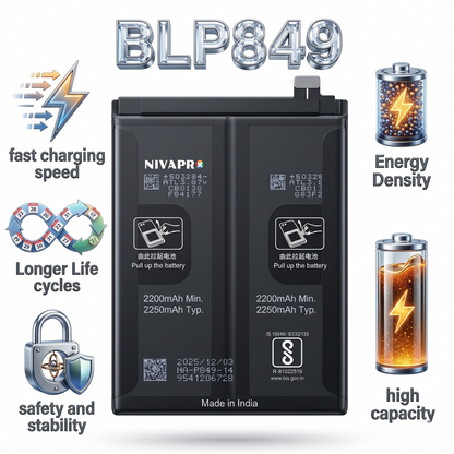 BLP849 Battery For Realme GT 5G GT Master Explorer Edition RMX1901  4500mAh Battery with warranty by NIVAPRO