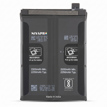 BLP849 Battery For Realme GT 5G GT Master Explorer Edition RMX1901  4500mAh Battery with warranty by NIVAPRO