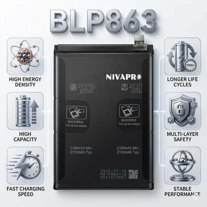 BLP863 for Oppo Reno 6 5G  4300mAh Battery with warranty by NIVAPRO