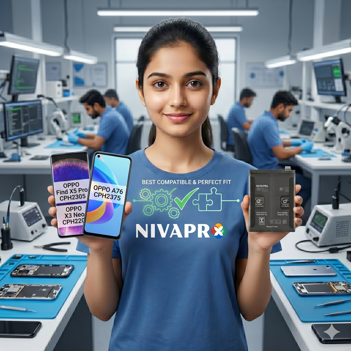 BLP889 for OPPO Find X5 Pro |  OPPO A76 | X3 Neo  4800mAh Battery with warranty by NIVAPRO