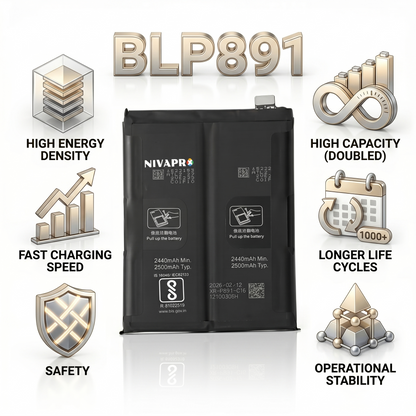 BLP891 for Oppo Find X5 (model CPH2307)  4800mAh Battery with warranty by NIVAPRO