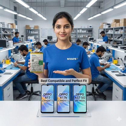 BLP915 for  Oppo A17, | A17k | A57 5G (PFTM20)  by NIVAPRO 5000mAh Battery