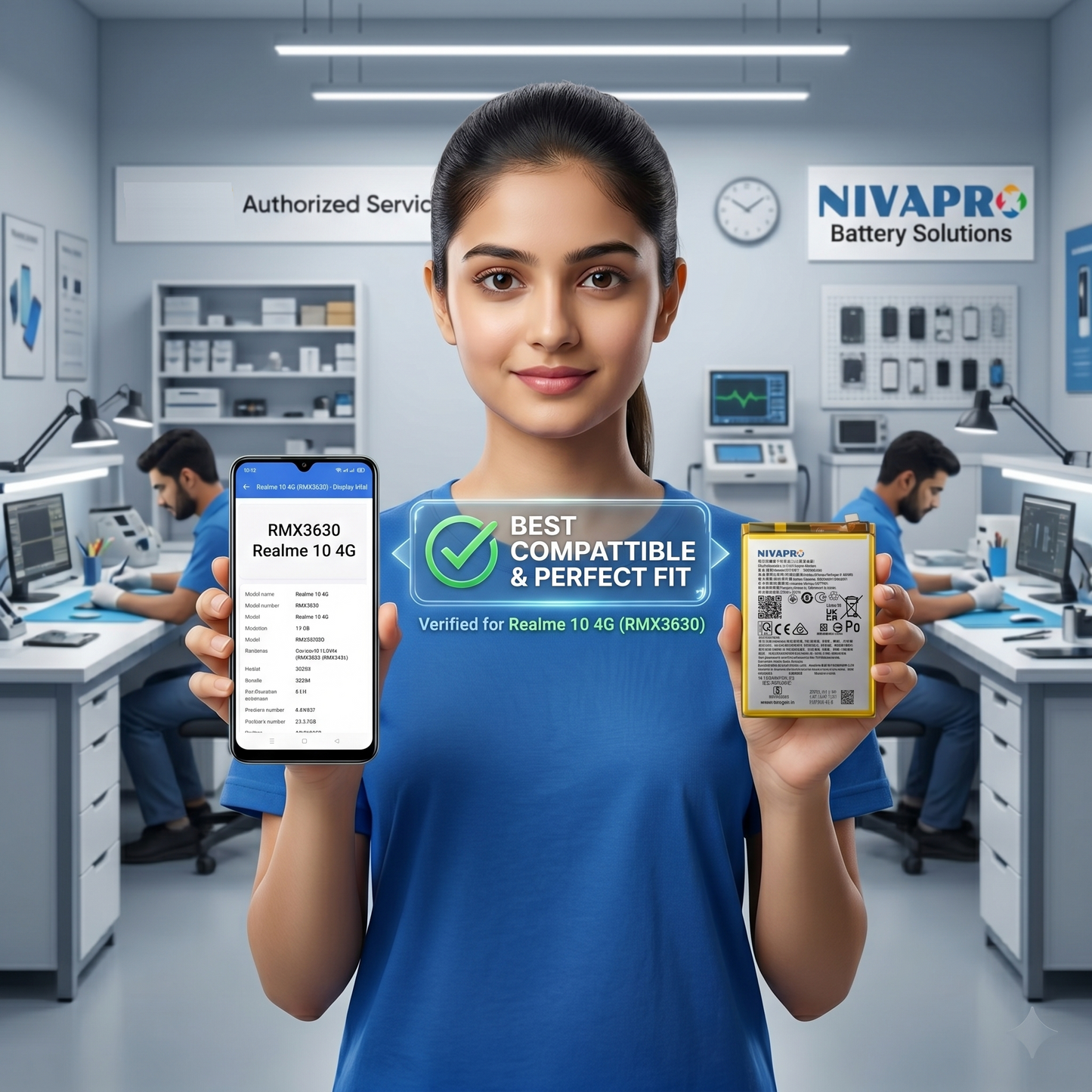 BLP957 for Realme 10 4G (model RMX3630) 5000mAh Battery with warranty by NIVAPRO