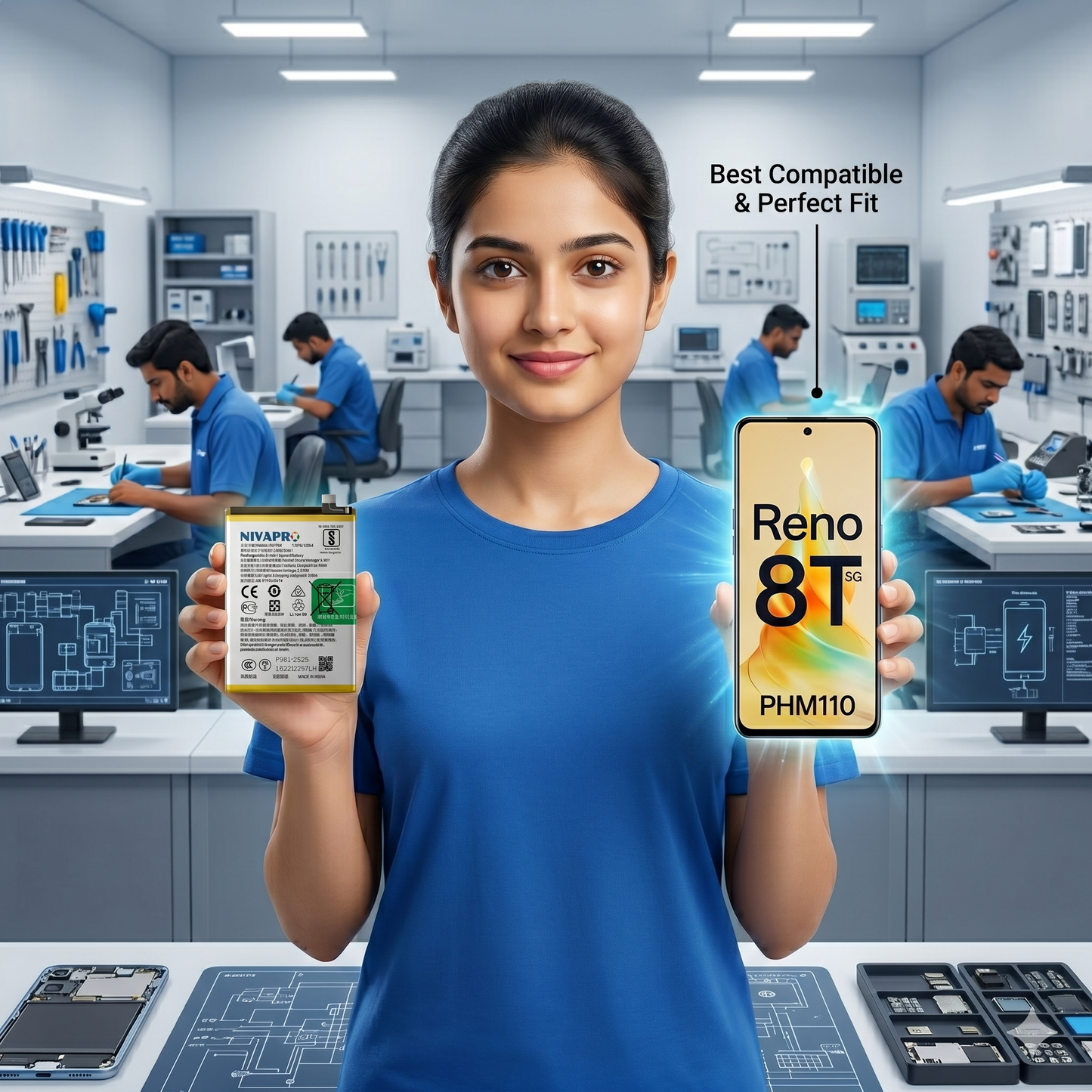 BLP981 for Oppo Reno 8T 5G (CPH2505) 4800mAh Battery with warranty by NIVAPRO