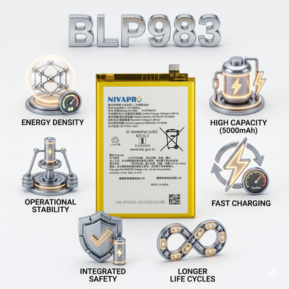 BLP983 for  Realme 10 Pro 5G Supports 33W SUPERVOOC fast charging 5000mAh Battery with warranty by NIVAPRO