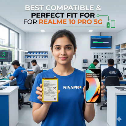 BLP983 for  Realme 10 Pro 5G Supports 33W SUPERVOOC fast charging 5000mAh Battery with warranty by NIVAPRO