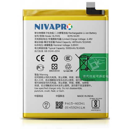 Original BLPA15 for Realme 11 Pro 5G (model RMX3771) 5000mAh  Battery with warranty by NIVAPRO