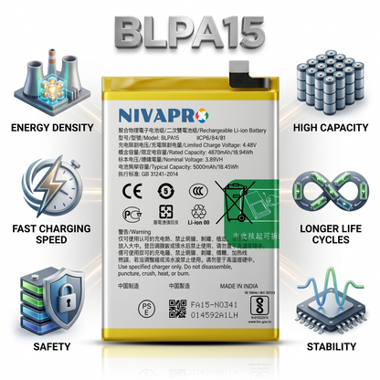 Original BLPA15 for Realme 11 Pro 5G (model RMX3771) 5000mAh  Battery with warranty by NIVAPRO