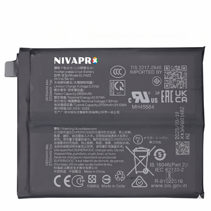 Original BLPA25 for OnePlus 12 5400mAh  Battery with warranty by NIVAPRO