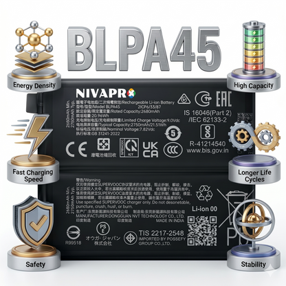 Original BLPA45 for OnePlus Nord CE4 (model CPH2613)  5500mAh Battery with warranty by NIVAPRO