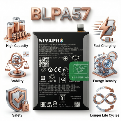 Original BLPA57 for Oppo Reno 12 Pro 5G (CPH2629)  5000mAh Battery with warranty by NIVAPRO
