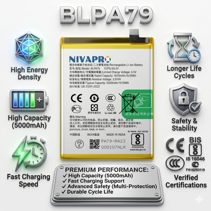 Original BLPA79 for Oppo F27 | Reno12 F 4G | Reno12 F 5000mAh Battery with warranty by NIVAPRO