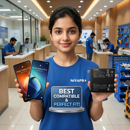 Original BLPA87 for Realme GT 6 (model RMX3851/RMX3800) 5800mAh Battery with warranty by NIVAPRO