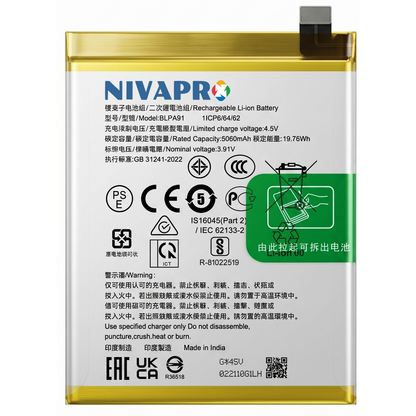 Original BLPA91 for Realme 13 Pro+ 5200mAh Battery with warranty by NIVAPRO