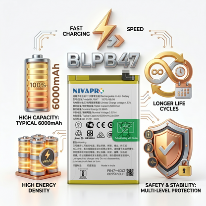 Original BLPB47 for Realme C75 5G 6000mAh Battery with warranty by NIVAPRO