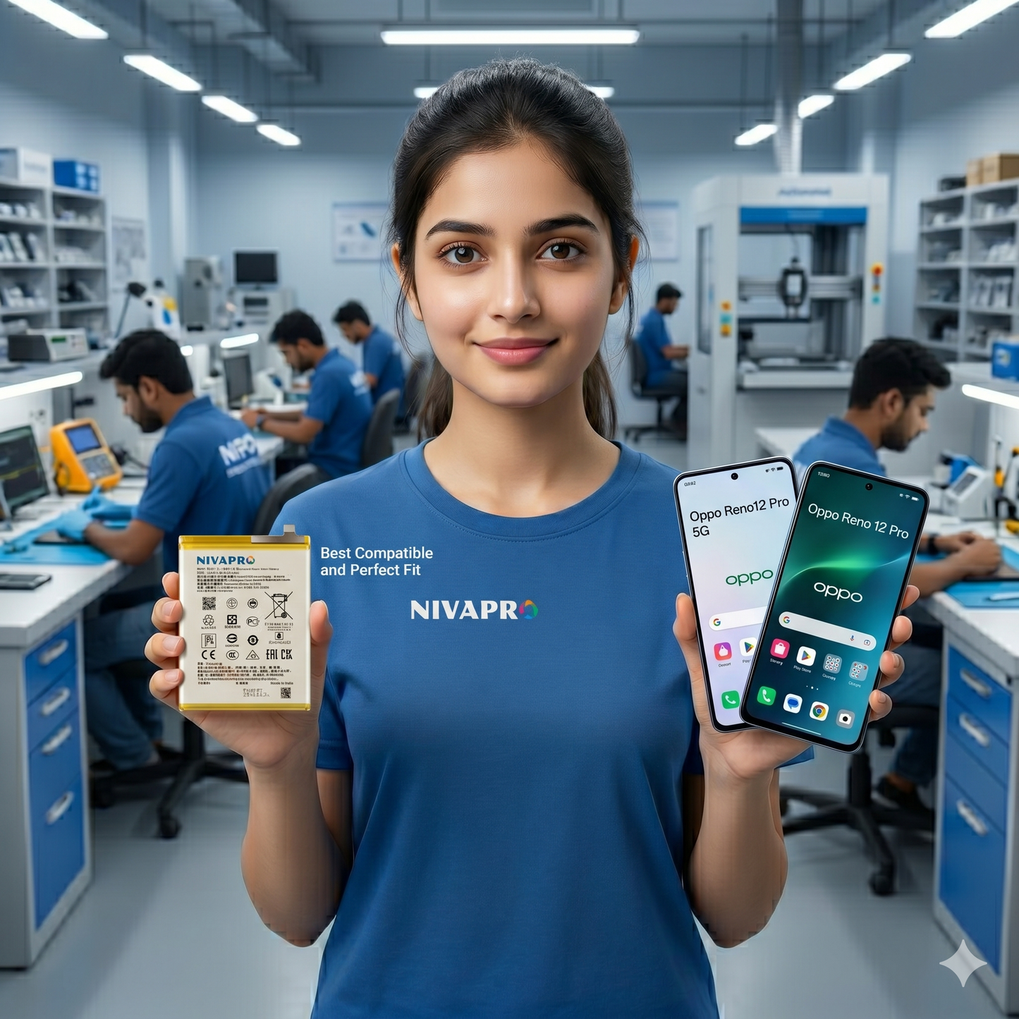 Original BLPB57 for Oppo Reno12 Pro 5G / Reno 12 Pro 5000mAh Battery with warranty by NIVAPRO