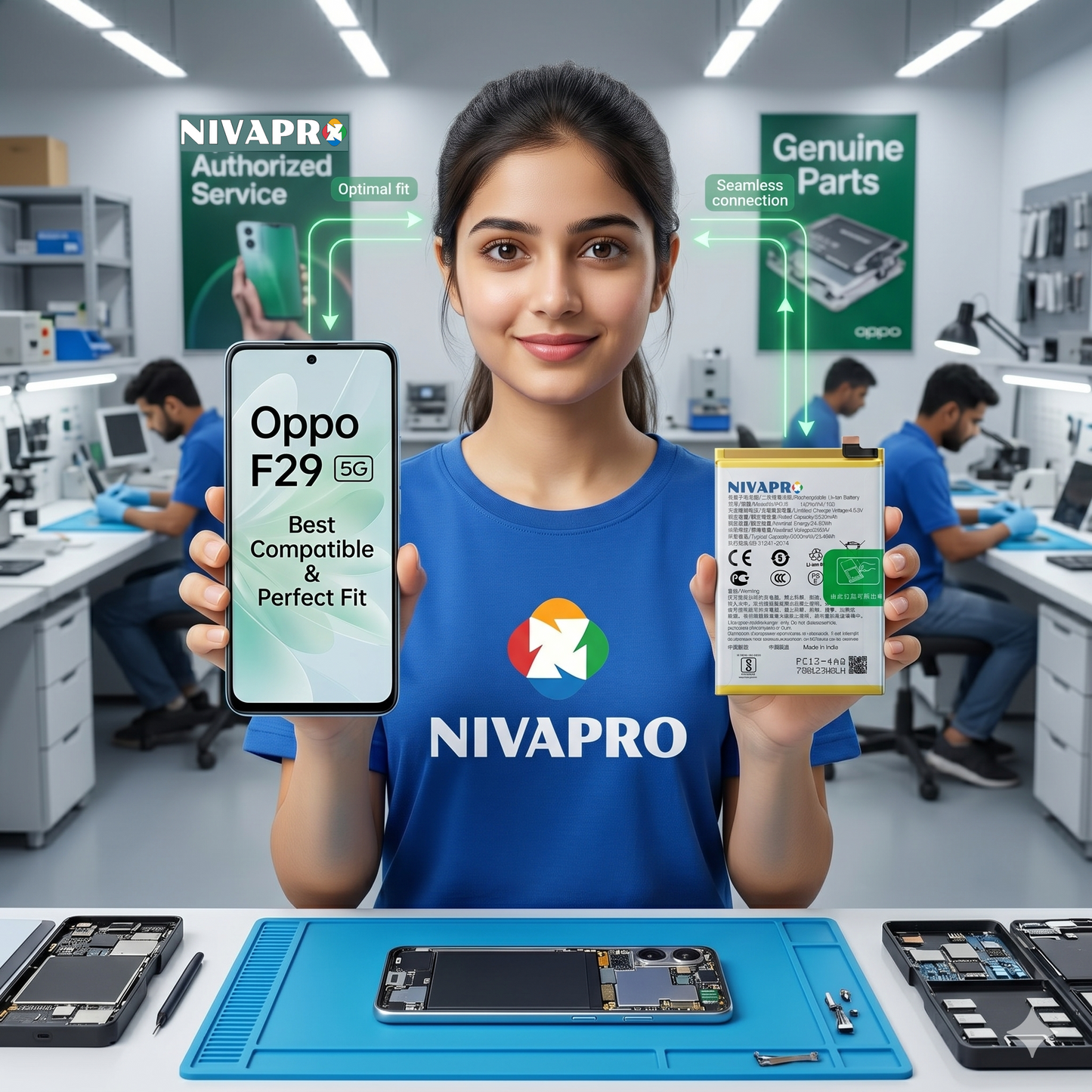 Original BLPC13 for Oppo F29 5G 6500mAh Battery with warranty by NIVAPRO