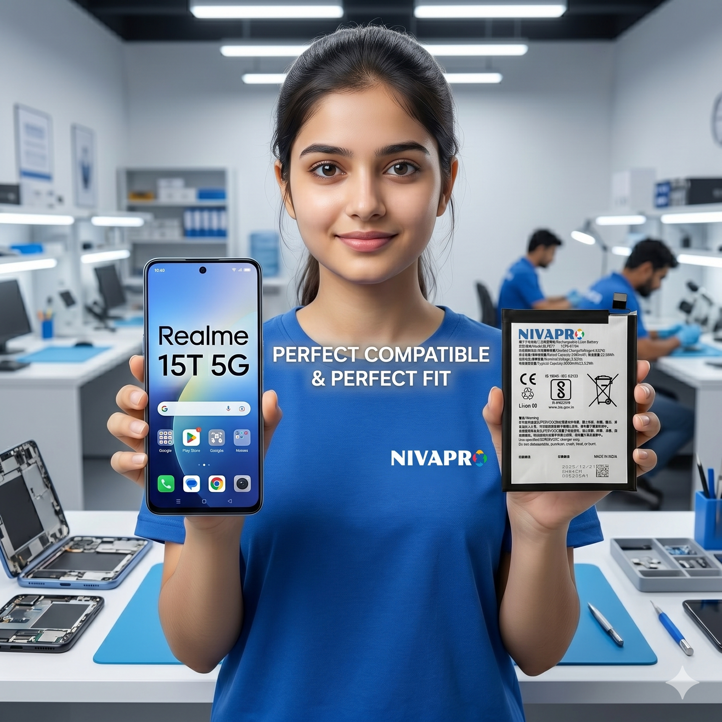 Original BLPD05 for Realme 15T 5G 7000mAh Battery with warranty by NIVAPRO