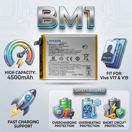 BM1 B-M1 for  Vivo V17 (Vivo 1919) / Vivo V19 (Vivo 1933) Mobile  4500mAh Battery with warranty by NIVAPRO