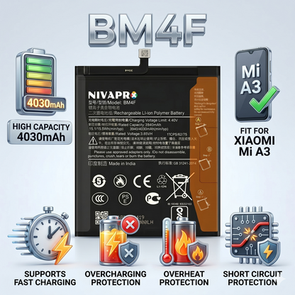 BM4F for Xiaomi MI A3 with Warranty by NIVAPRO 4030mAh