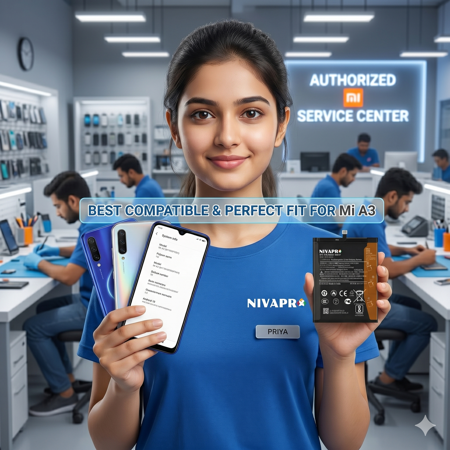 BM4F for Xiaomi MI A3 with Warranty by NIVAPRO 4030mAh
