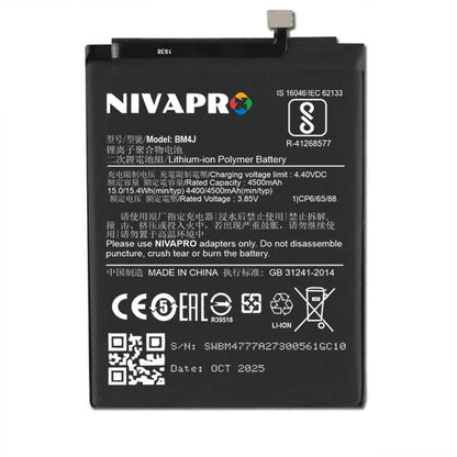 BM4J Battery for Xiaomi Redmi Note 8 Pro compatible  4500mAh with 6months warranty by NIVAPRO