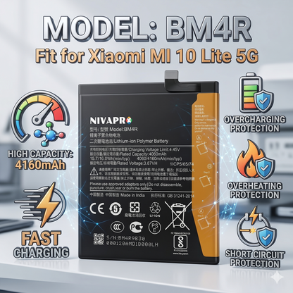 BM4R Xiaomi MI 10 Lite 5G with Warranty by NIVAPRO 4160mAh