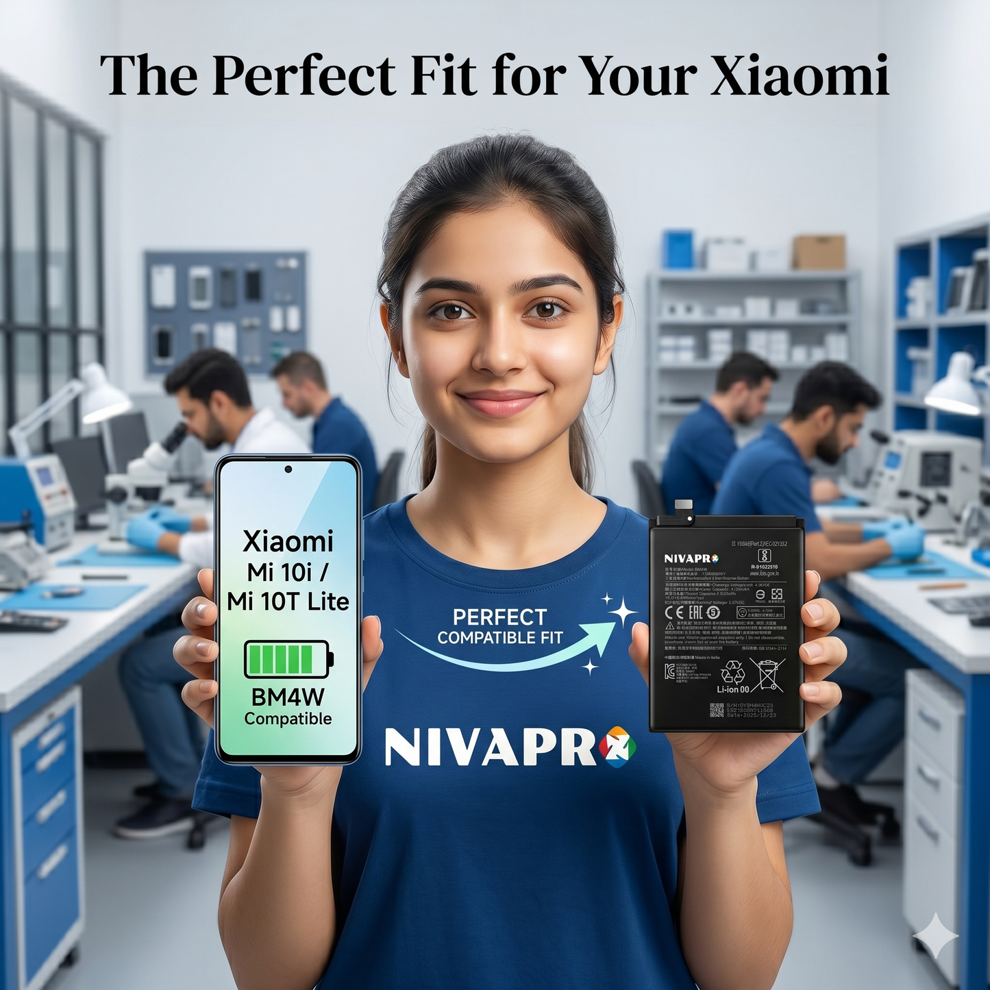 BM4W for  Xiaomi Mi 10i / Mi 10T Lite with Warranty by NIVAPRO 4820mAh