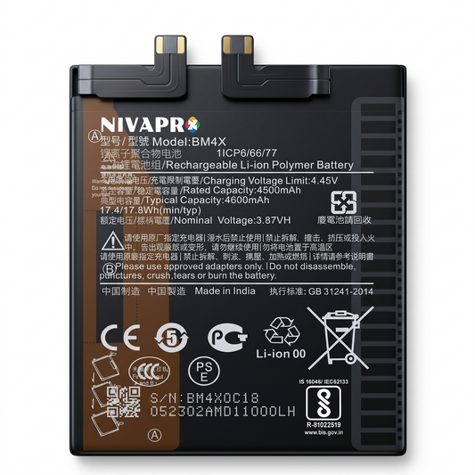 BM4X for  Xiaomi MI 11 5g with Warranty by NIVAPRO 4710mAh