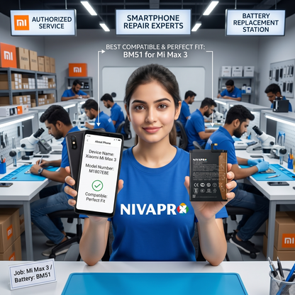 BM51 for Xiaomi Mi Max 3 with Warranty by NIVAPRO 5500mAh