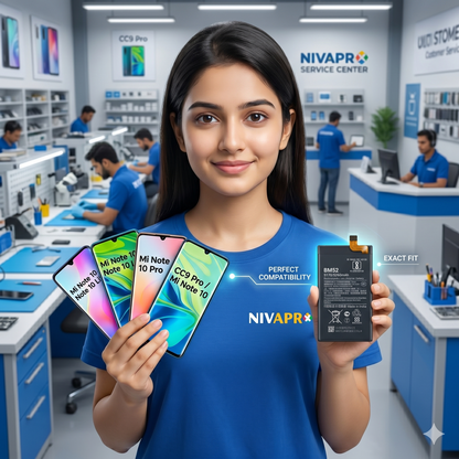 BM52 for MI Note 10-10/Note 10 Lite M2002FLC/M1910F4C /Note 10 pro / M19104FS CC9 Pro /M1910F4E with Warranty by NIVAPRO 5260mAh