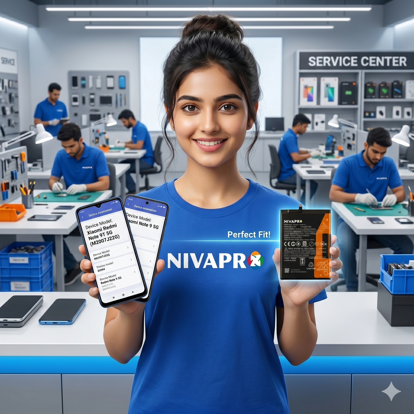 BM54 for  Xiaomi Redmi Note 9T 5G (M2007J22G) and Redmi Note 9 5G  with Warranty by NIVAPRO 5000mAh