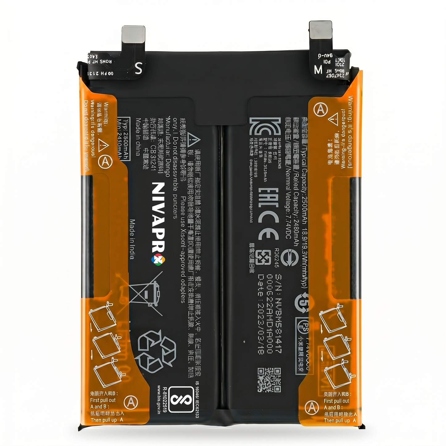 BM58 for Xiaomi 11T Pro 5G with Warranty by NIVAPRO 5000mAh