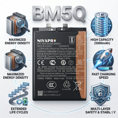 BM5Q for Xiaomi 13 Ultra with Warranty by NIVAPRO 5000mAh