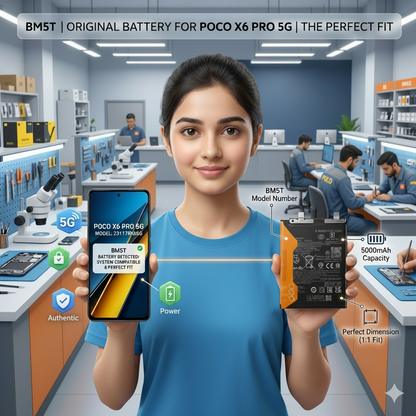 BM5T for Xiaomi Poco X6 Pro 5G with Warranty by NIVAPRO 5000mAh