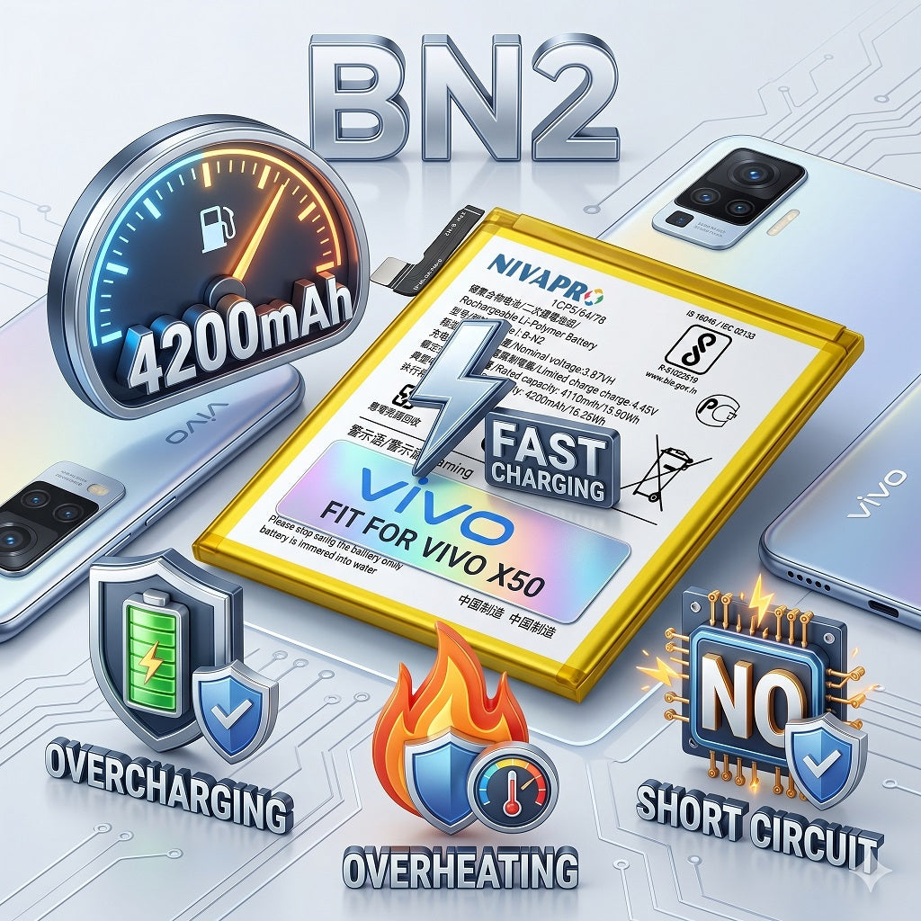 BN2 B-N2 for  Vivo X50 (Model Vivo 2004 / V2001A) 4200mAh Battery with warranty by NIVAPRO