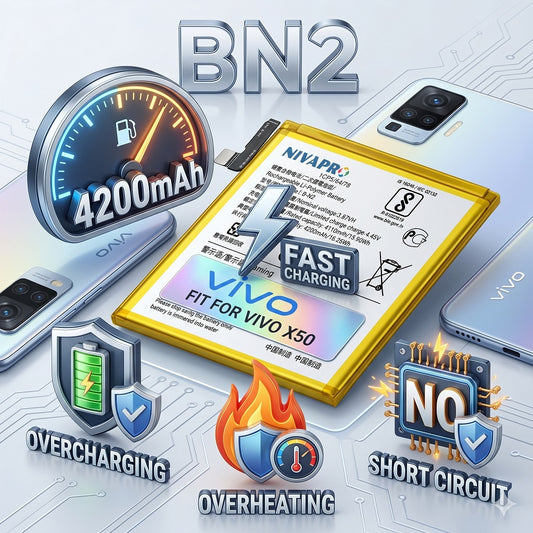BN2 B-N2 for  Vivo X50 (Model Vivo 2004 / V2001A) 4200mAh Battery with warranty by NIVAPRO