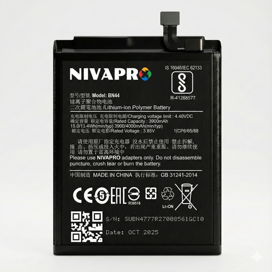 NIVAPRO  Note 5 / Mi Note 5 / BN44 Compatible 4000mAh Battery