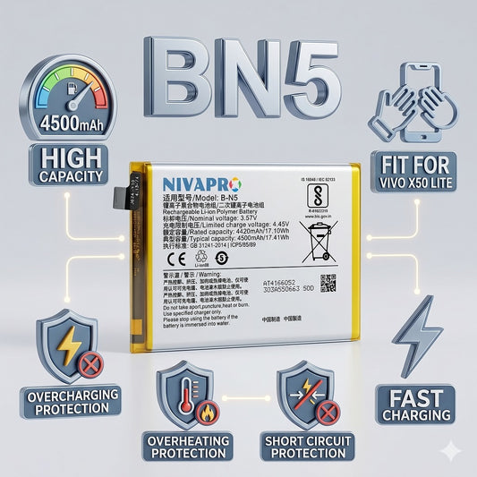 BN5 B-N5 for Vivo X50 Lite 4500mAh Battery with warranty by NIVAPRO