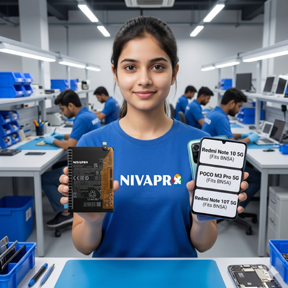 BN5A for Redmi Note 10 5G, POCO M3 Pro 5G, and Redmi Note 10T 5G with Warranty by NIVAPRO 5000mAh