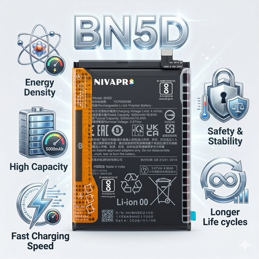 BN5D for Xiaomi Redmi Note 11 and Redmi Note 11S (4G) POCO M4 PRO 4G with Warranty by NIVAPRO 5000mAh