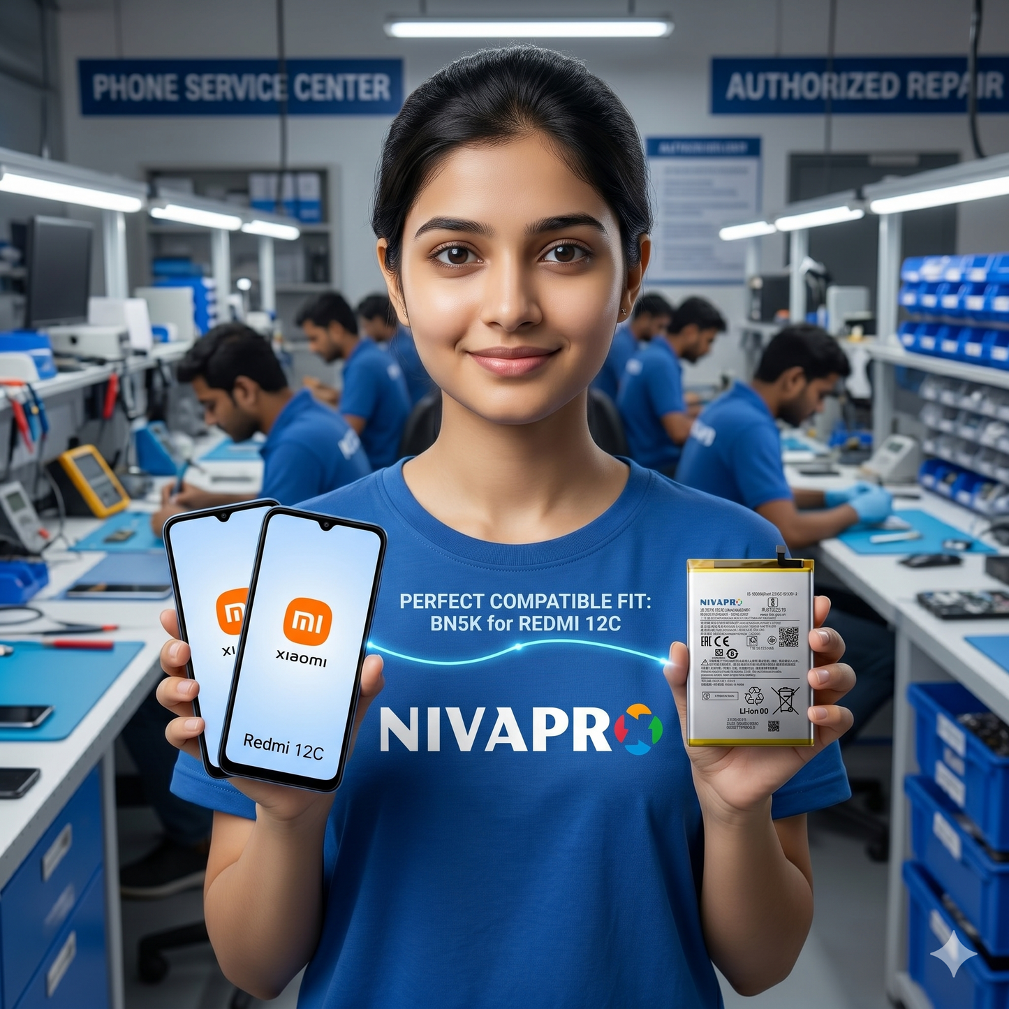 BN5K for  Xiaomi Redmi 12C POCOC C55 with Warranty by NIVAPRO 5000mAh