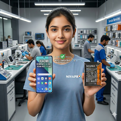 BN5P for Xiaomi Redmi Note 13 5G and Redmi Note 13 4G with Warranty by NIVAPRO 5000mAh